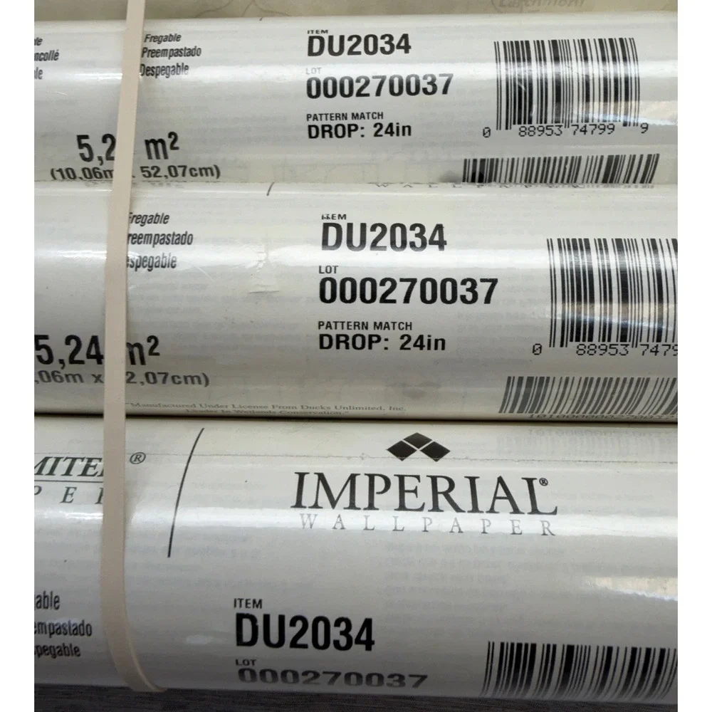 Imperial Wallpaper DU2034 Vintage Nautical Map Beige Prepasted 4 Rolls 56sqft ea